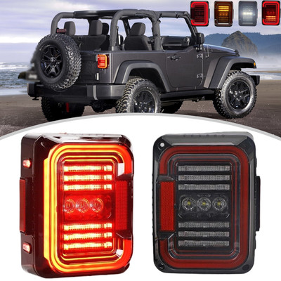 LED Rückleuchten DRL Bremslicht Blinker Für Jeep Wrangler JK 2007-17 EU-Version