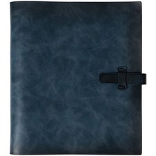 Genuine Leather 4x6 Photo Album for 200 Photos, Writing Space  30 Papers - Blue