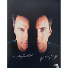 Nicolas Cage and John Travolta Signed Photo #1 (16x20)