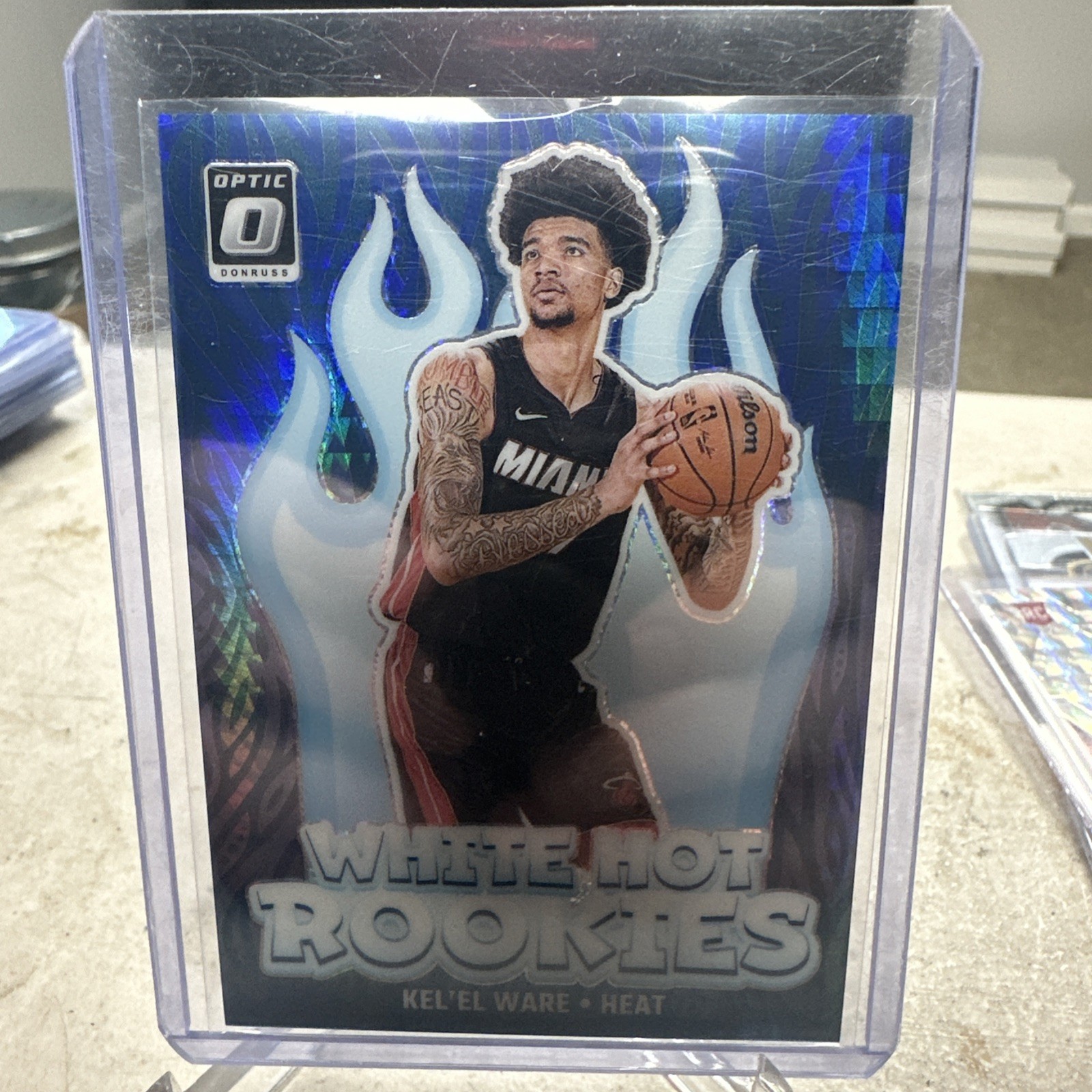 2024 Donruss Optic Kel’el Ware White Hot Rookies /175 Rookie RC Miami Heat