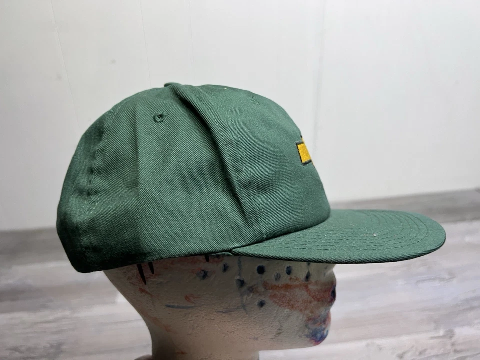 Gorra vintage de los 90 Chevy Chevrolet Snapback hecha en EE. UU. gorra bordada dorada verde Foto 4 de 4