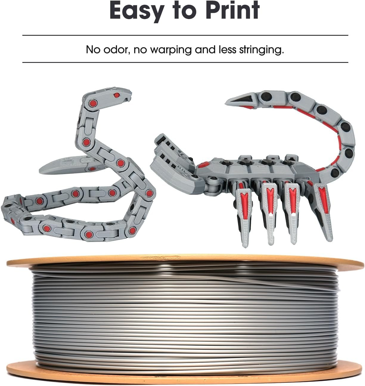 PLA Filament 1,75mm 1kg Schwarz Toleranz +/-0,03mm 3D Drucker Spule - Bild 4