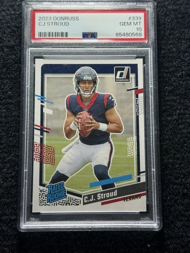 CJ STROUD 2023 Panini Donruss Rated Rookie #339 PSA 10 GEM MINT RC
