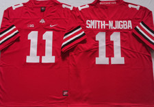MEN Jaxon Smith-Njigba Ohio State All Stitched Jersey, Red