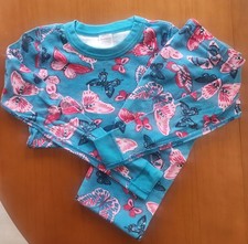 Hanna Andersson Butterflies Organic Long John Pajamas Size EU 150 US 12