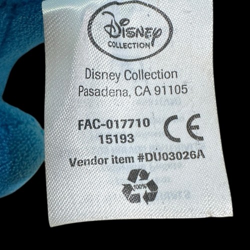 Doc McStuffins Blue Dragon Stuffy 8" Plush Disney Jr Soft Eyes No Tush Tag - Picture 9 of 10