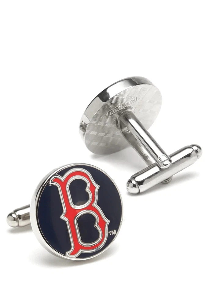 Boston Red Sox Men's Cufflinks MLB Baseball Brand New in Box - Image 2 of 4