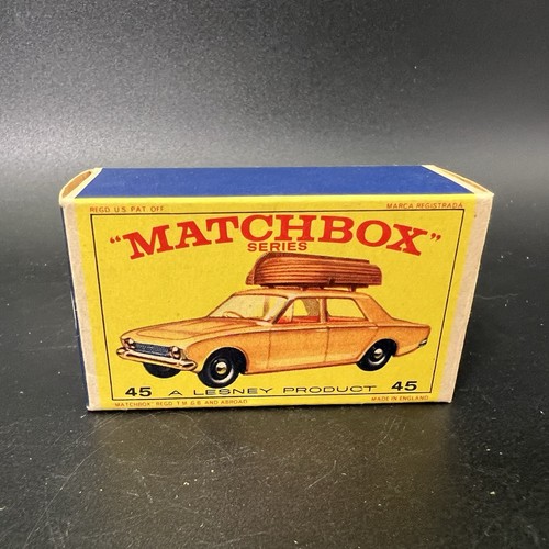 Matchbox Lesney #45 Ford Corsair With Boat NUR BOX - KEIN AUTO - Bild 4 von 10