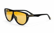 Tom Ford Photochromatic Sunglasses FT1182 Black/Yellow 138-0-145mm With Case New