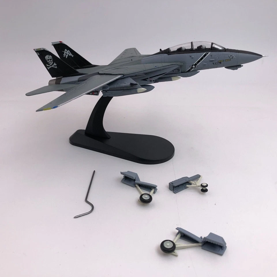 Modelo de jet fundido a presión Grumman F-14B Tomcat VF-103 Jolly Rogers 1/100 de la Marina de los Estados Unidos Wltk Foto 2 de 4