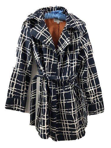 Merona Rain Jacket Coat Tie Waist Women 
