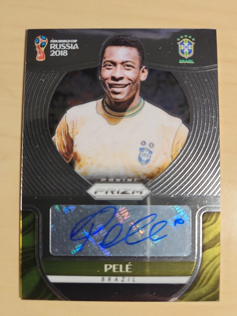 2018 PANINI PRIZM FIFA WORLD CUP PELE AUTO #S-P BRASIL | eBay