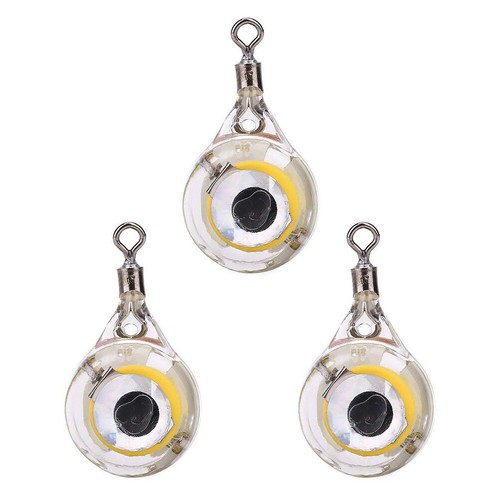 3 piezas señuelos de pesca LED forma de ojo luz intermitente cebos iluminados LED cebo intermitente - Imagen 14 de 19