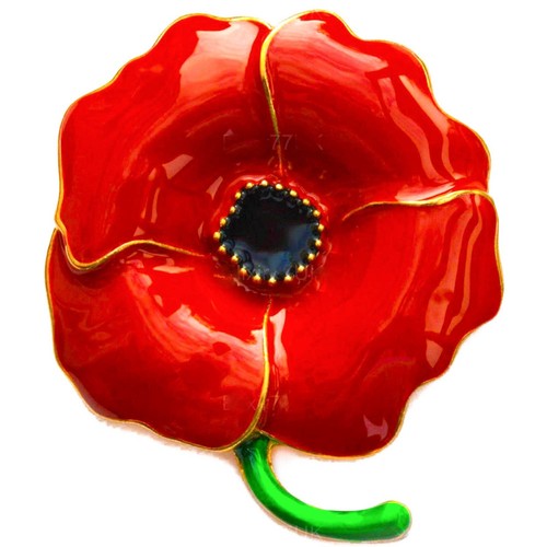 Red Rose Crystal Enamel Flowers Tulip Daisy Brooch Badge for Women Pins Brooches - Picture 18 of 63