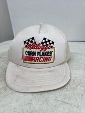 Vintage Kellogg s Corn Flakes Racing Team Snapback Cap Hat 1992