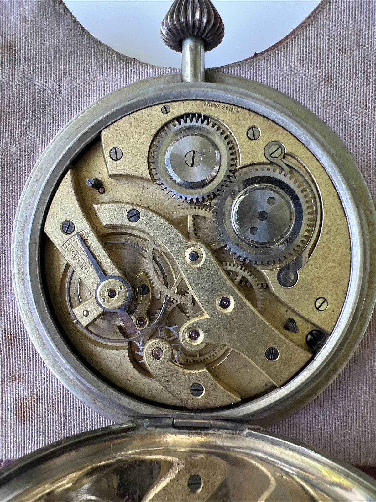 Antique travel clock table clock grandfather cloc… - image 17