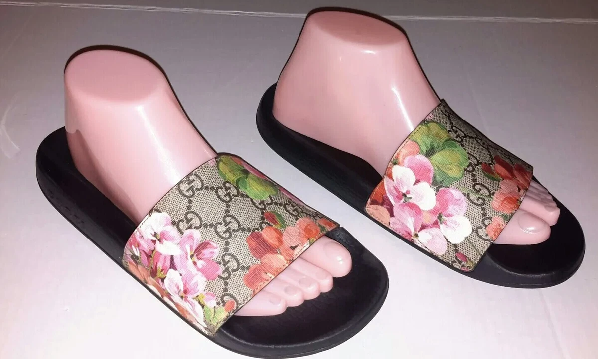 SALE] Gucci Blooms Slides Sandals - Luxury & Sports Store