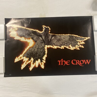 1994 THE CROW ROLLED ORIGINAL UNUSED 23x34 OSP MOVIE POSTER BRANDON LEE MINT
