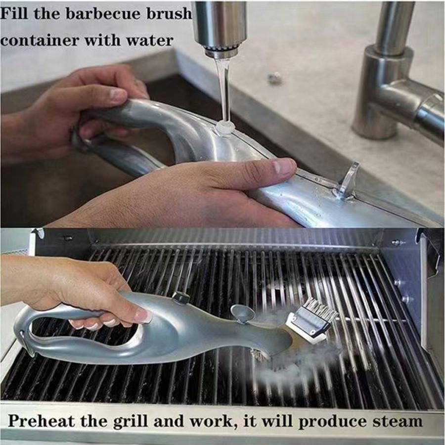 Grill Daddy Original Steam Cleaning Barbeque Grill Brush For Charcoal
