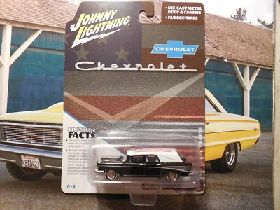 Johnny Lightning Hobby Exclusive Black 1957 Chevy Hearse STATION WAGON FREE SHIP - Image 1 of 4