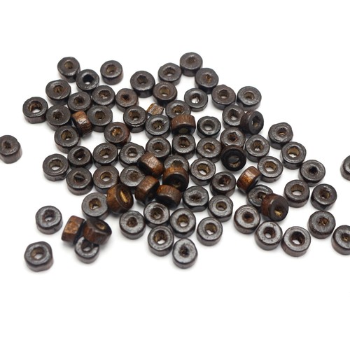 1000pcs 6X3mm Column Heishi Wood Beads~Wooden Spacer Bracelet Necklace Making - Picture 7 of 14
