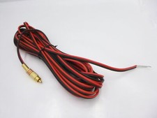 26' Speaker Wire 18AWG 2 Core w/Gold Plated RCA Male Plug To Connect Speakers