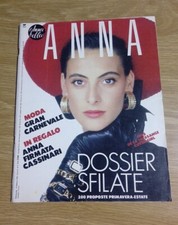 Anna, rivista settimanale n. 7 del 12 Febbraio 1988 completo di Allegato Sfilate