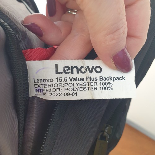 Lenovo B515 Everyday 15.6 Inch Laptop Backpack Black Bag Case Shoulder Padded - Afbeelding 18 van 18