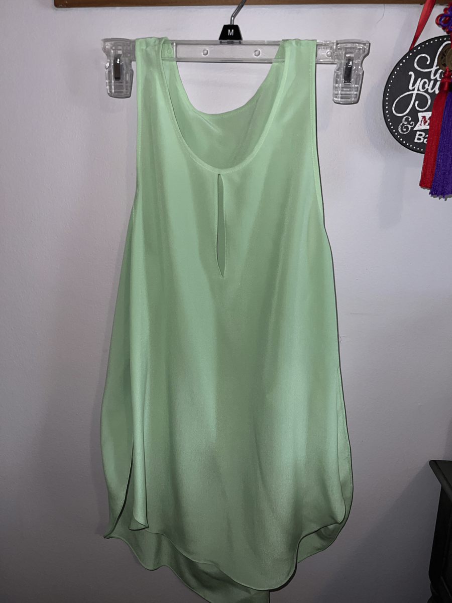 3.1 Phillip Lim 100% Silk Green Tunic / Slip