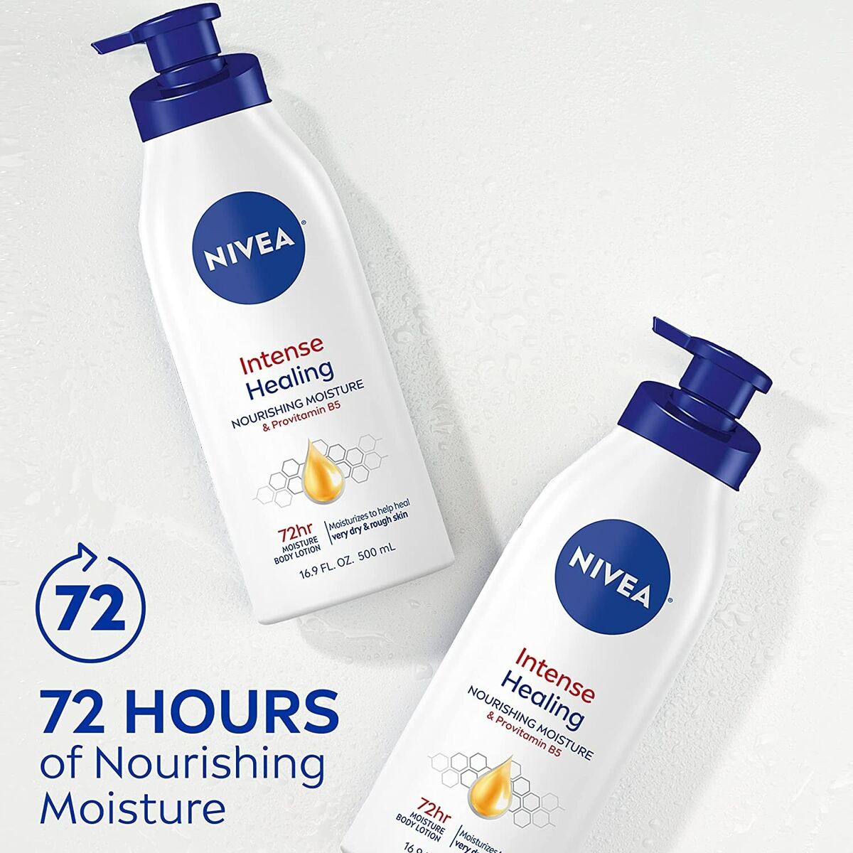 NIVEA Intense Healing Body Lotion - 72 Hour Moisture For Dry Skin