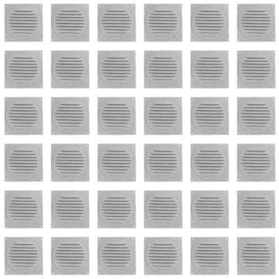 Aluminum Round Soffit Vent Durable Powder-Coated White 4 In. (Pack of 36 Vents)