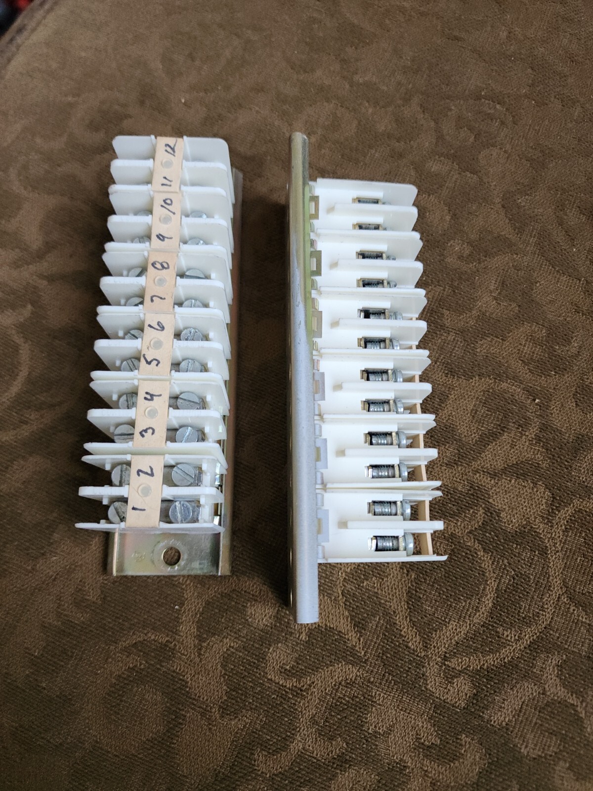 Two Curtis Industries Relay Socket Assembly 12 Pin Square Terminal Blocks