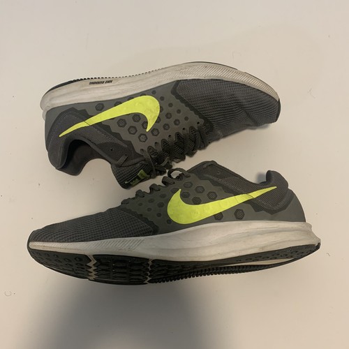 NIKE Downshifter 7 Grey Lime Running Shoes Used Size US 7 UK 5 EURO 38 |  eBay