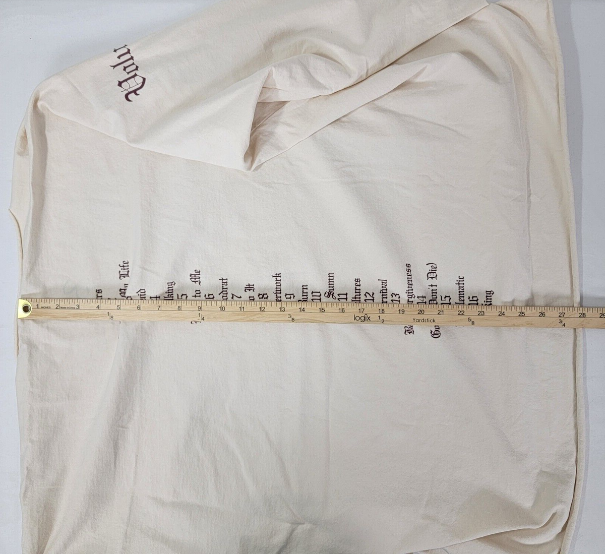 Yeezy YZY Gosha Vultures White Long T Shirt Size 3 XL / XXL Yeezy YZY Gosha Vultures White Long T Shirt Size 3 XL / XXL