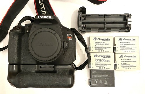 Canon T3I 18-55mm 2x Batteries Power Grip 88% Condition Good Optic Fully Tested - Picture 2 of 10