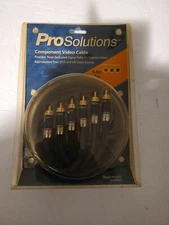 PROSOLUTIONS COMPONENT VIDEO CABLE 6.6 FEET 2 m / DVD HD RCA connection New