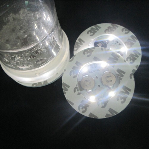 LED Coaster Light Up Coasters LED Bottle Lights Bottle Glorifier Bar Decor - Picture 7 of 33