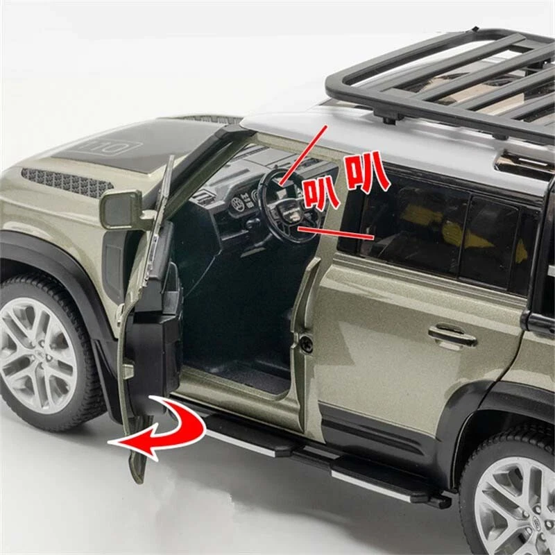 1/18 Range Rover Defender SUV Alloy Car Model Diecast Metal Off-road Vehicles - Image 3 of 4