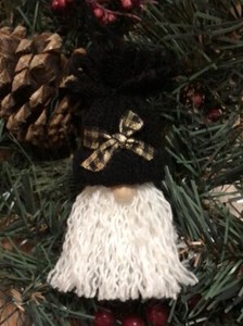 Handmade Yarn Gnome Ornament