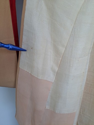 VTG SILK LINED KIMONO - FLOWERS - LOTUS - GOLD THREAD - Picture 14 of 24