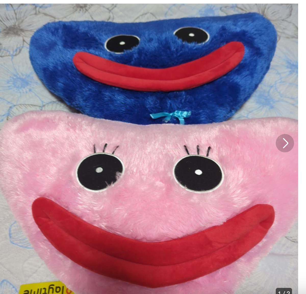 POPPY PLAY TIME Face cushion Huggy waggy & Kissy Missy set | eBay