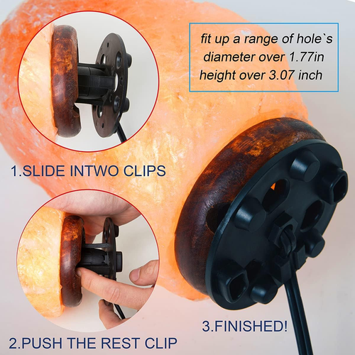 Himalayan Salt Lamp Cord with Dimmer Switch and E12 Halogen Bulbs(6-Pack), 5 Fe - Picture 4 of 7