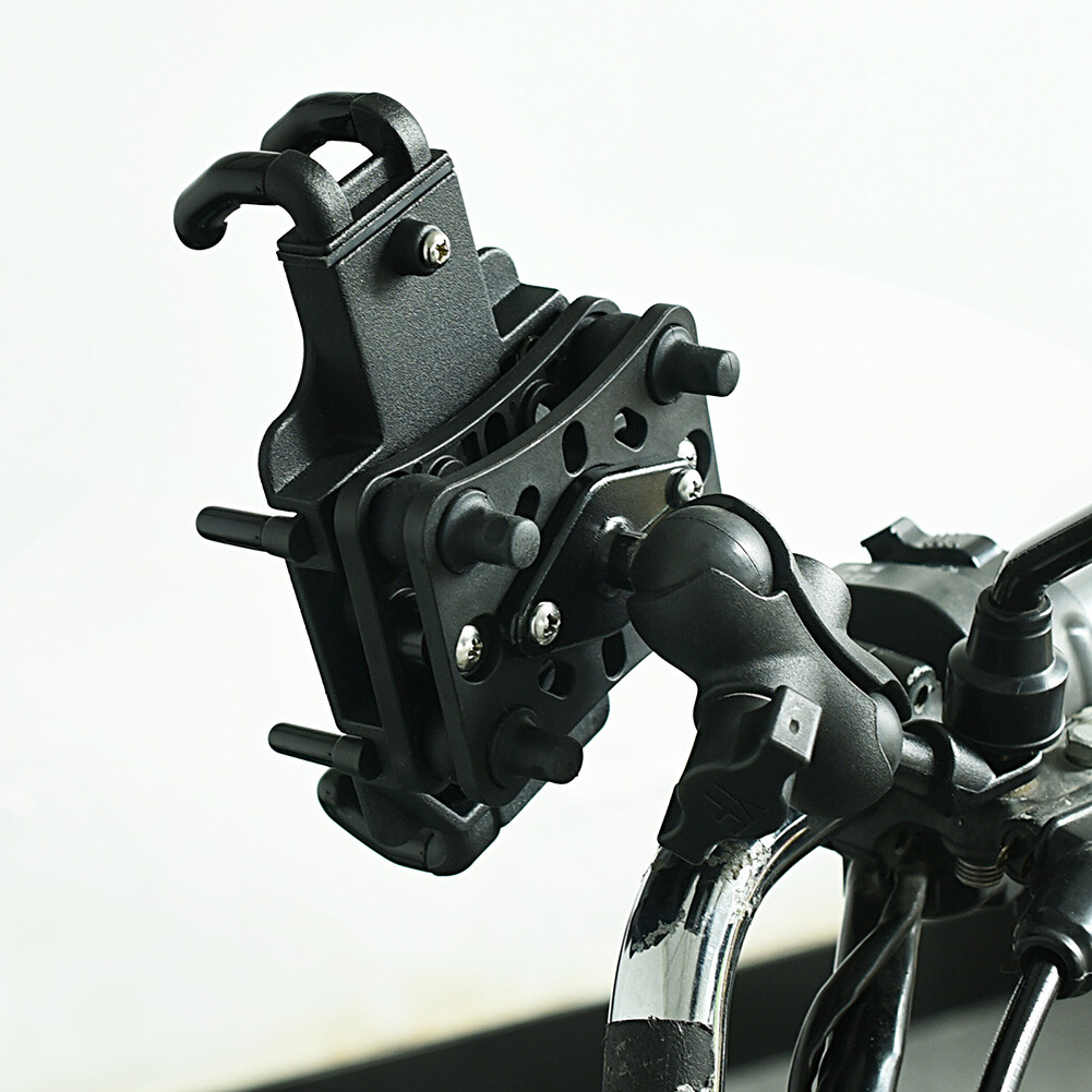 Universal Motorcycle Handlebar Mount with Buffer Shock Absorber Anti