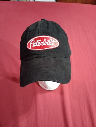 New Peterbilt Black Truck Diesel Semi 18 Wheeler ttrucker Baseball Cap Hat