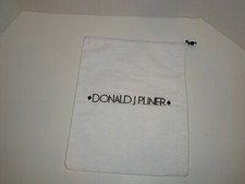 Donald J Pliner White Drawstring Dust Storage Bag Shoes Purse