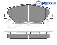 Meyle Bremsbelagsatz, Vorderachse Mit Anti Quietsch Platte 025 243 4717