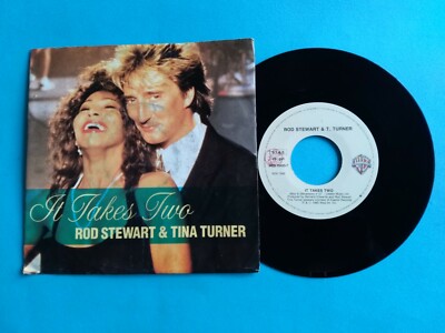ROD STEWART&TINA TURNER ''IT TAKES TWO-HOT LEGS'' 45 RUNDEN 1990 WEA ITALIEN NEU