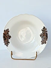 NWT JCP Home Large Serving Bowl ACORNS LEAVES J C Penney JC PENNEY Penny