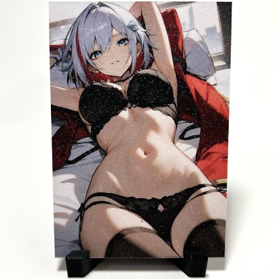 Honkai: Star Rail Topaz Sexy Lingerie Anime Waifu Girl Goddess Glitter Art Card