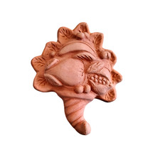 Cornucopia frutta portafortuna bombiere da parete in terracotta da appendere